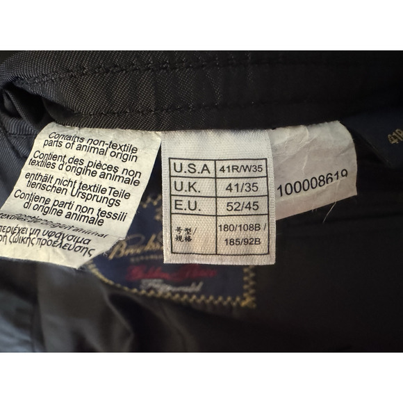 Brooks Brothers Golden Fleece Fitzgerald Blazer 41R 2-Button Gray Wool VBC Italy - Picture 12 of 14